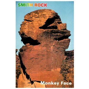 Postcard Smith Rock Monkey Face Central Oregon Vintage advertising Nature